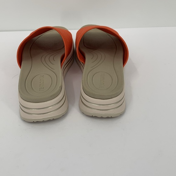 Remonte Jocelyn 61 slide sandals rust orange comfort wedge platform knitted 37 6 - Picture 5 of 6